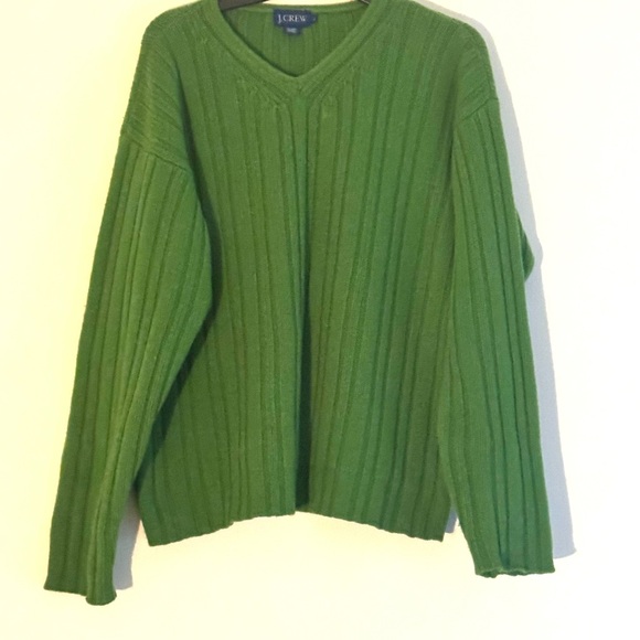 Green Ribbed Sweater - Picture 3 of 5